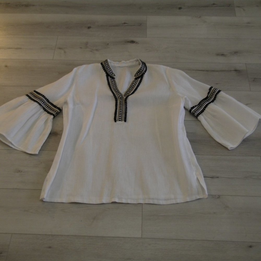 LINEN BLOUSE - Picture 3 of 4